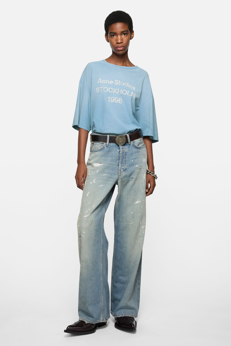 Acne Studios Sprayed logo t-shirt - Cornflower blue outlook