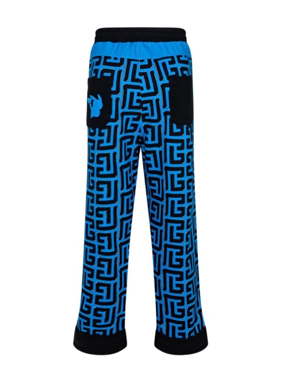 monogram-print cotton track pants - 2