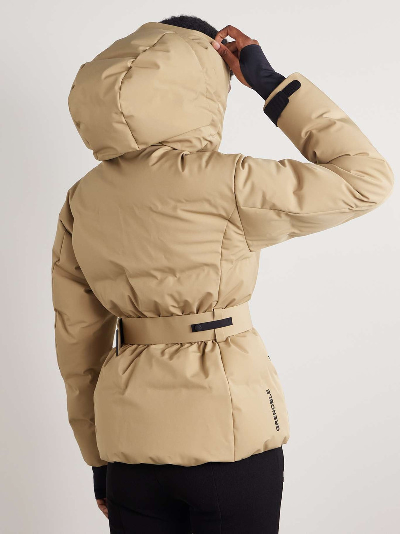 Tolima belted hooded quilted down ski jacket 4