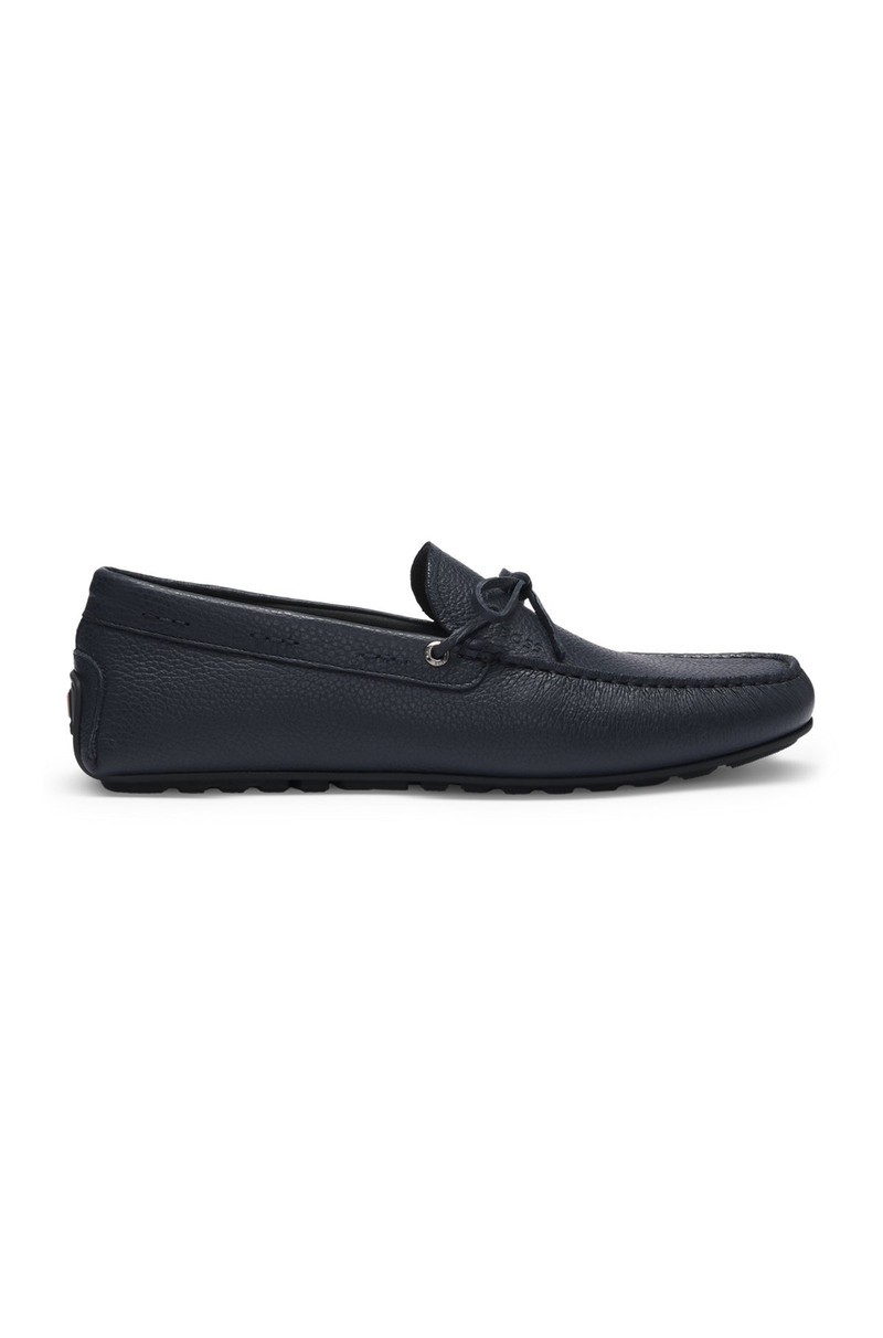 GRAINED-LEATHER MOCCASINS WITH DRIVER SOLE 1
