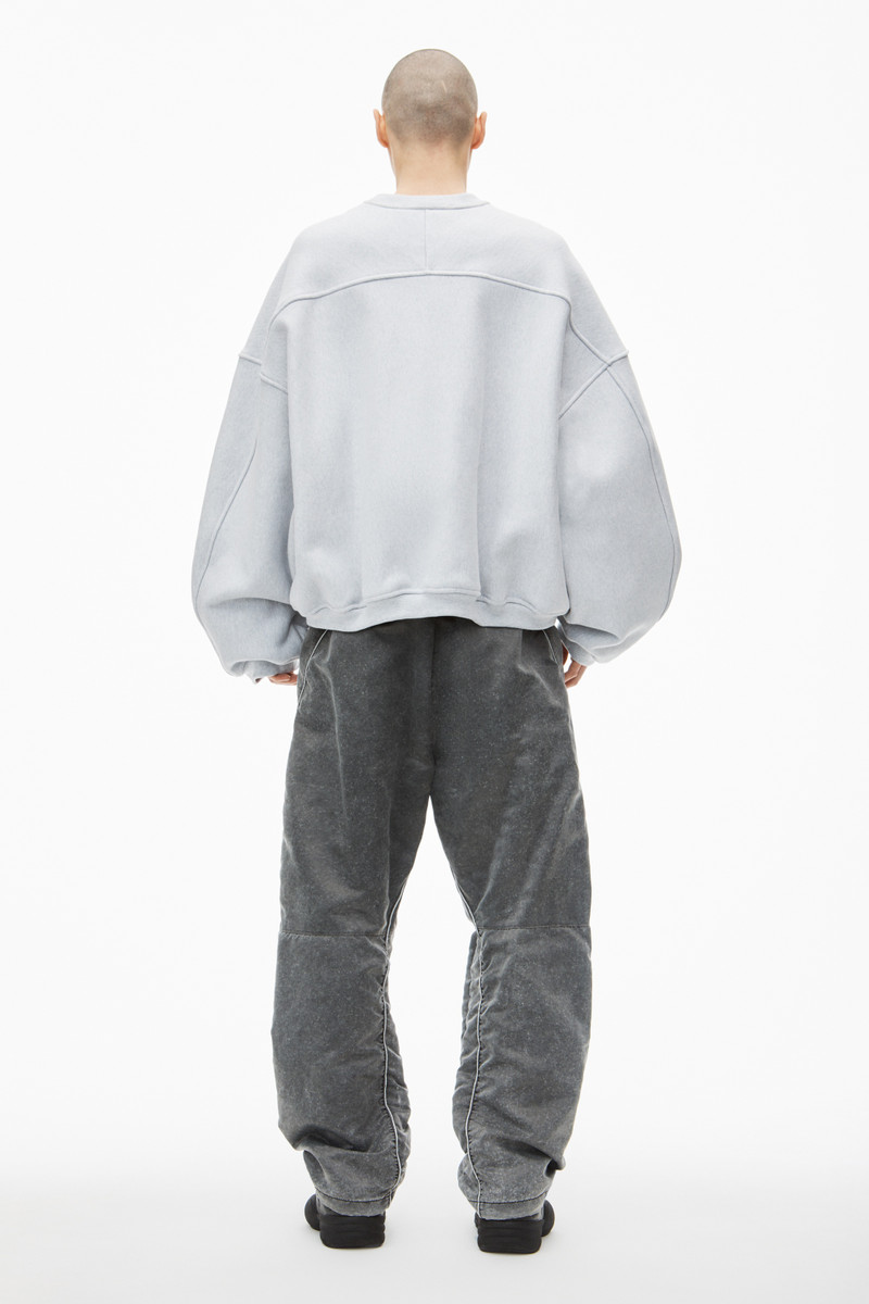 logo EMBROIDERED oversized sweatshirt in cotton 4