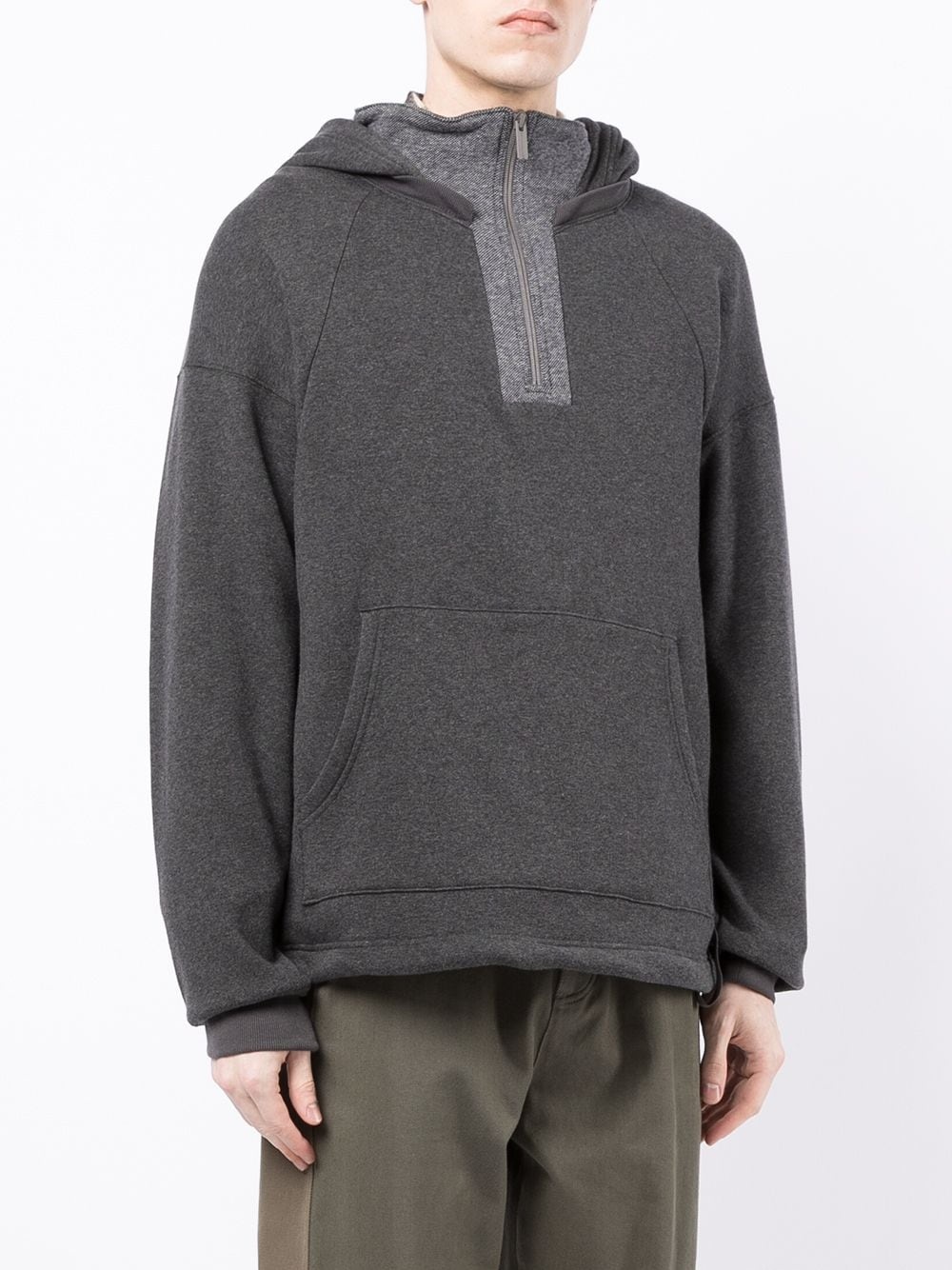 pullover layered hoodie - 3