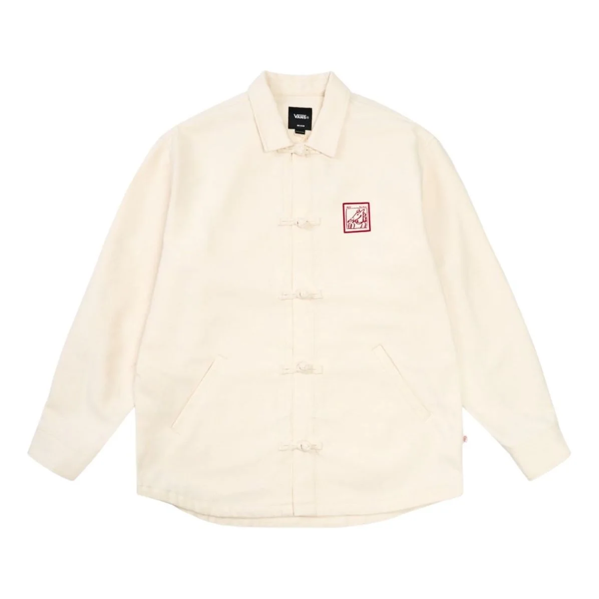 Vans x Bolin Shirt Jacket 'Year of the Horse Off White' VN000W56DJR - 1