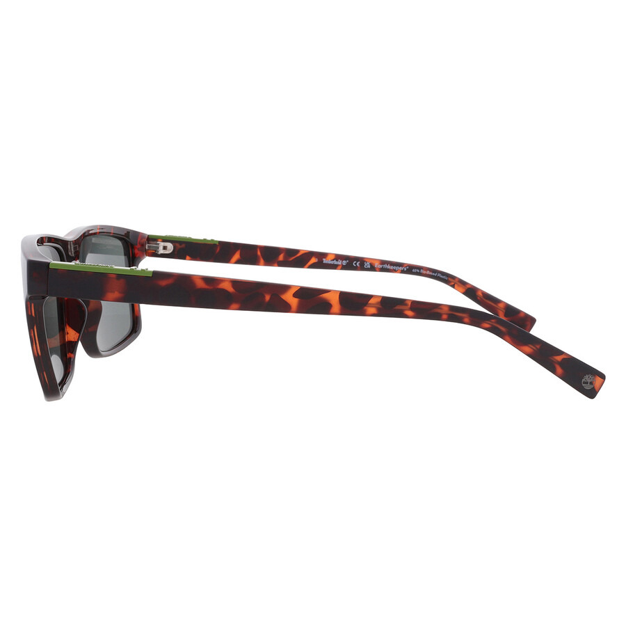 Timberland Polarized Green Rectangular Men's Sunglasses TB00006 52R 58 - 4