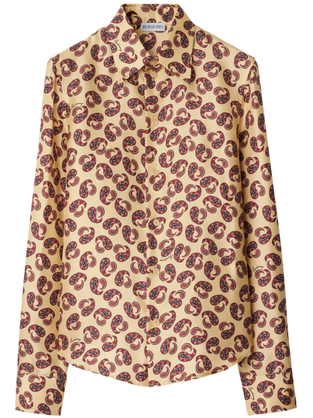 paisley-print silk shirt - 1