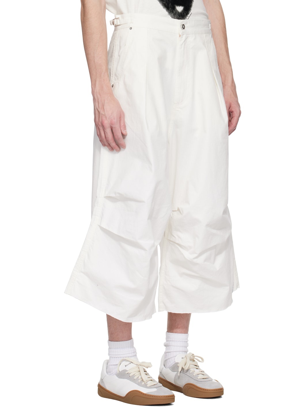 White Paracadute Trousers - 2