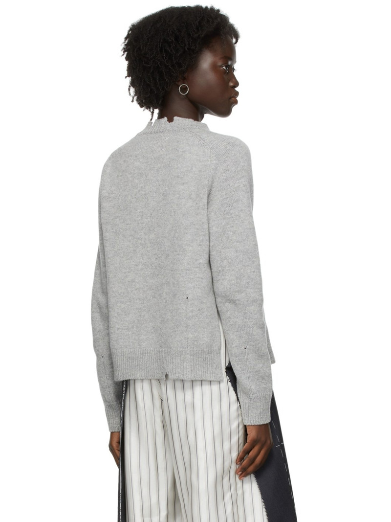Grey Wool Destroyed Sweater 3