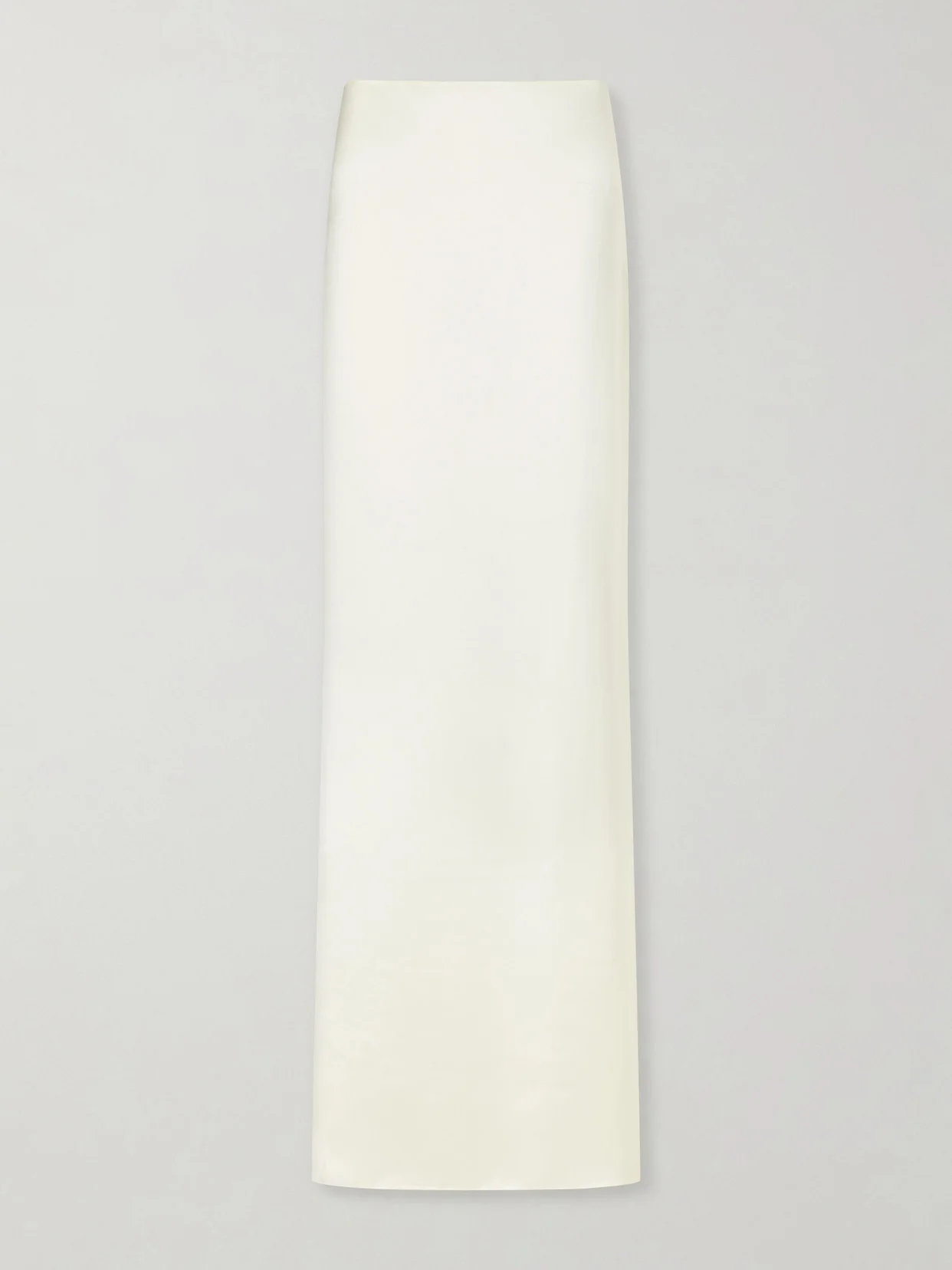 Lace-trimmed Silk-satin Maxi Skirt - 1