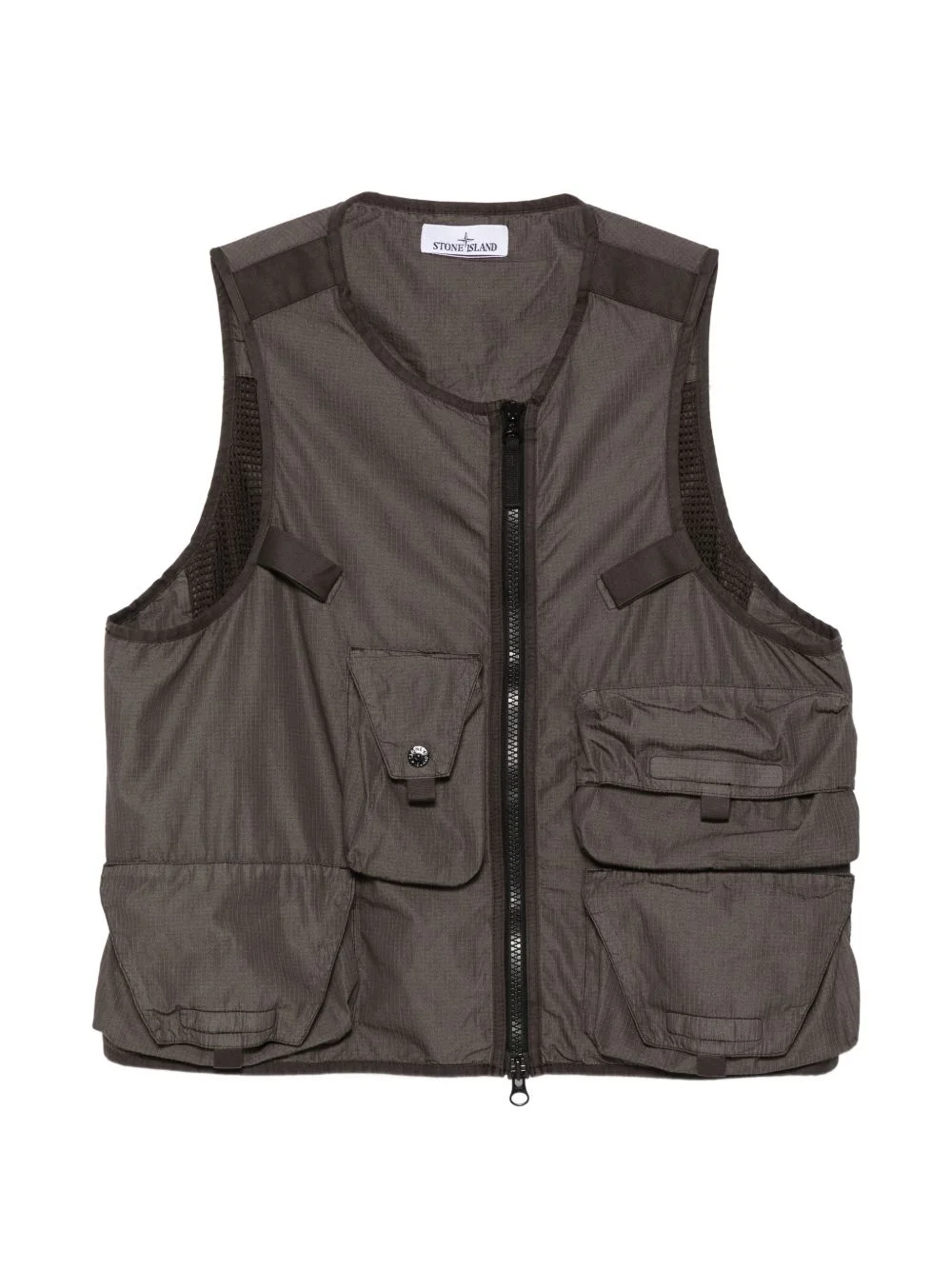 pockets zip vest - 1