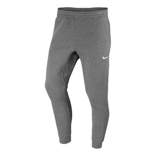 Men's Nike Fleece Lined Stay Warm Solid Color Casual Sports Bundle Feet Dark Grey Pants 905236-071 - 1