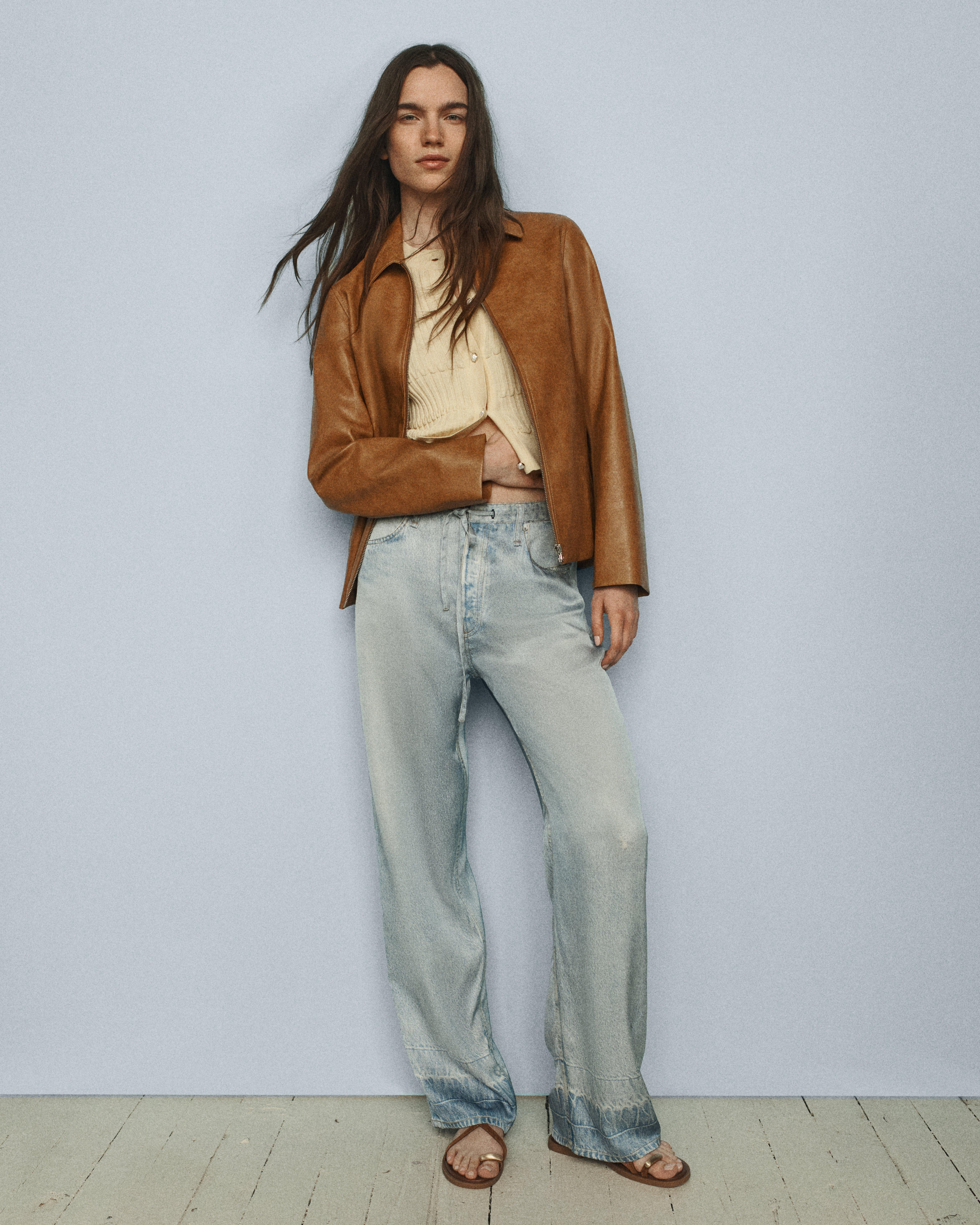 Jordie Faux Leather Jacket - 8