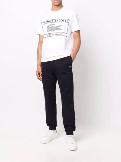 LACOSTE logo-patch detail track pants outlook