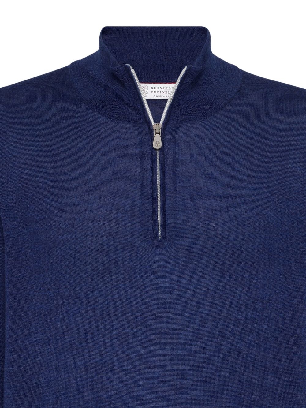 high-neck zip-up sweater - 7