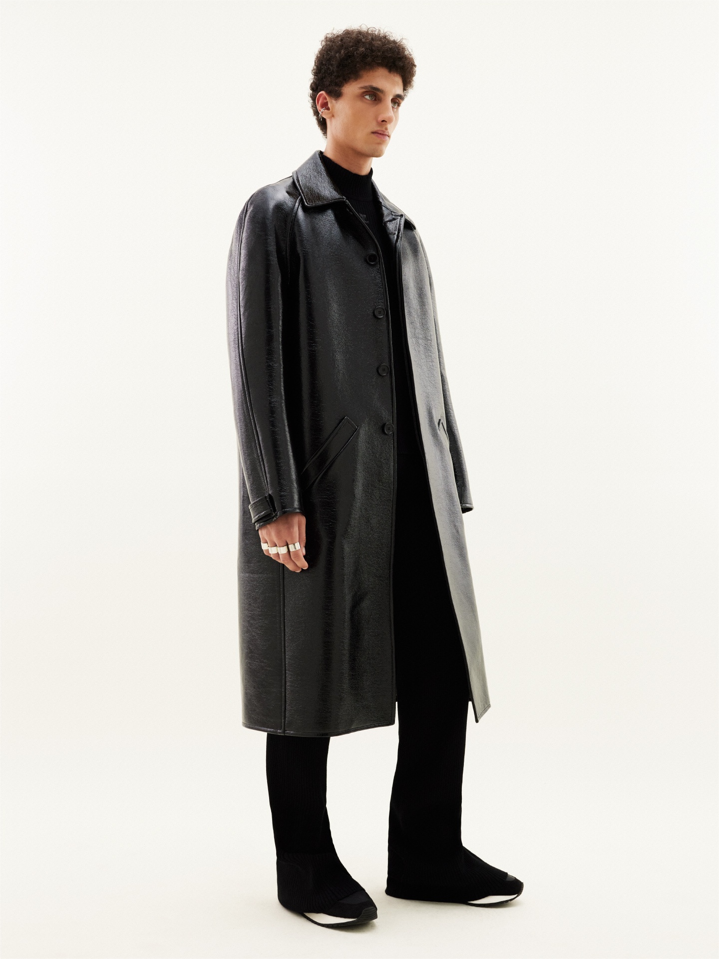 VINYL OVERSIZED COAT - 3