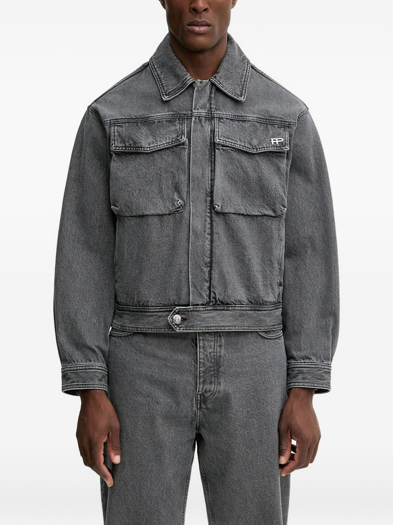 logo-detail shirt jacket 1