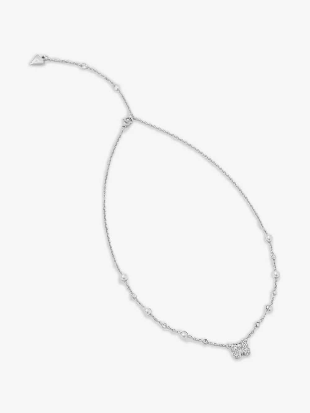 Butterfly faux-pearl necklace - 1