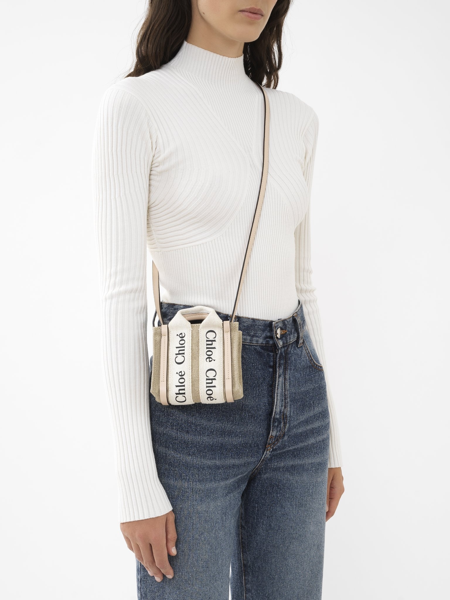 ☆CHLOE☆WOODY NANO Chloé WOODY NANO TOTE | REVERSIBLE