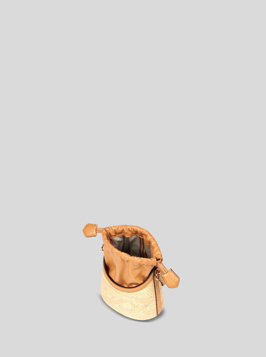 SMALL RAFFIA SATURNO BAG - 5