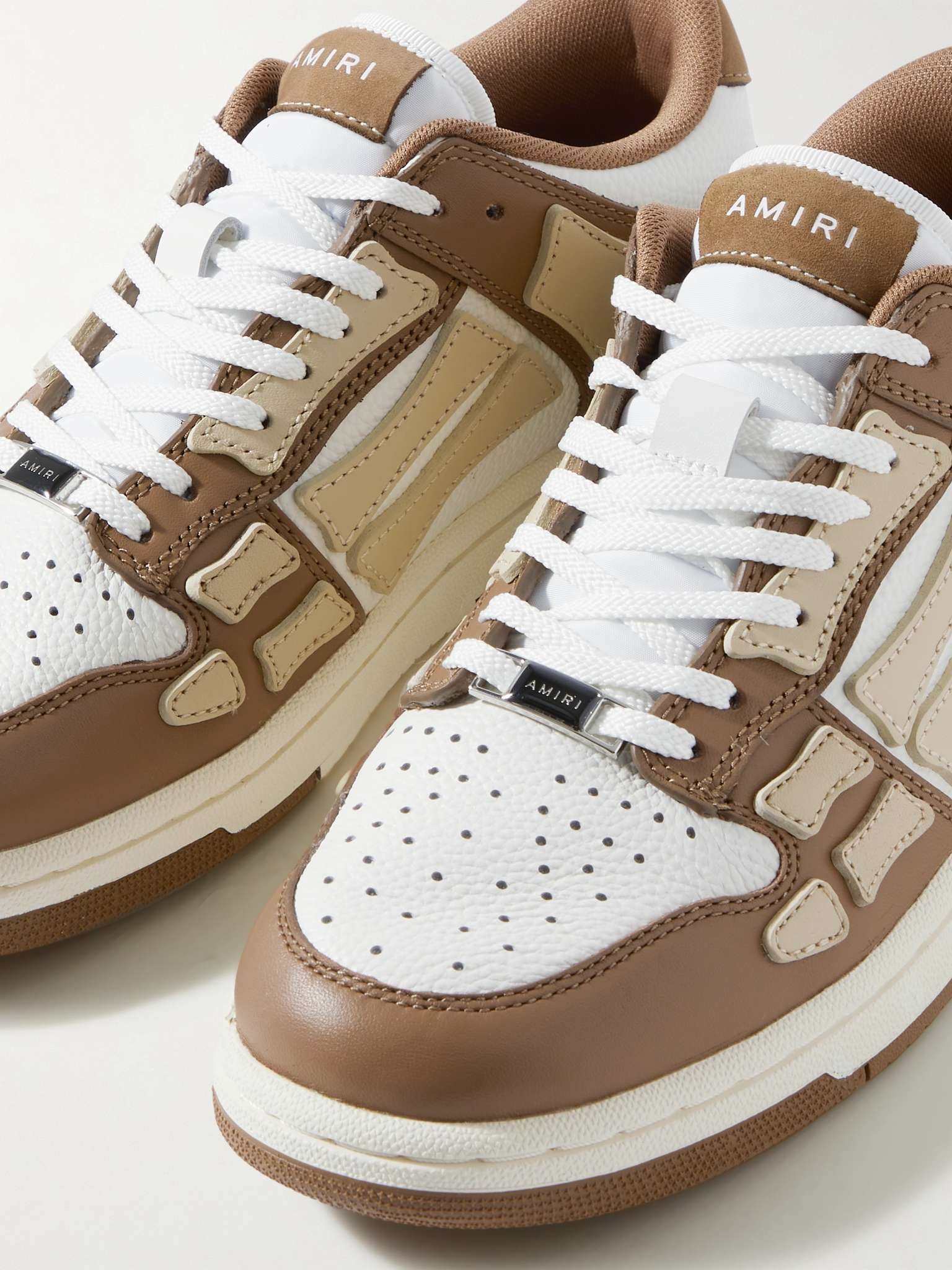Skel-Top Colour-Block Leather Sneakers - 6