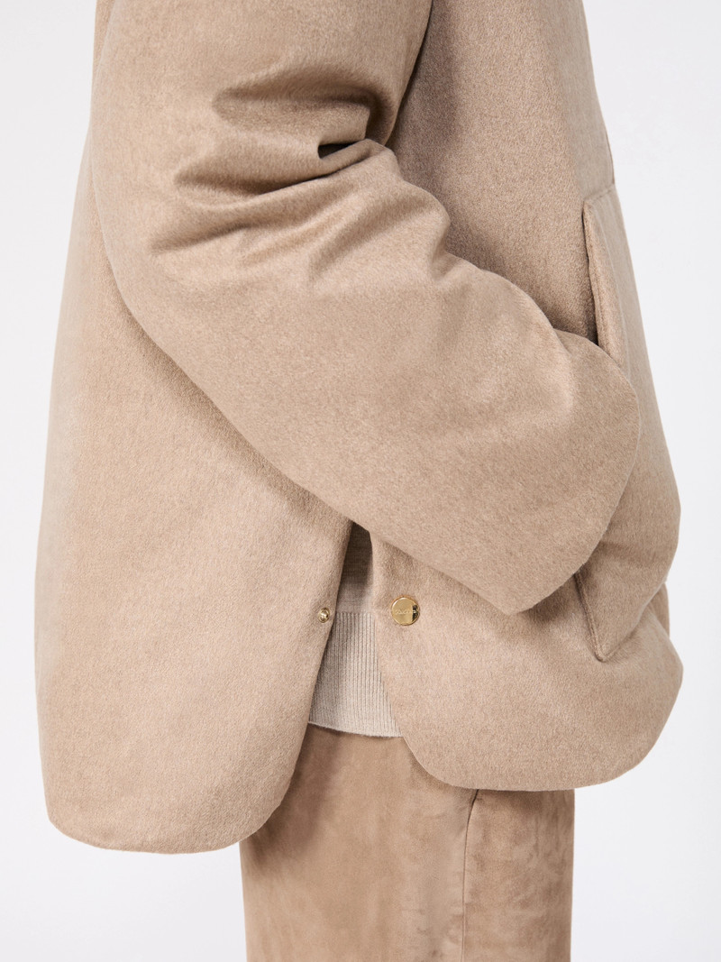 CLOWN Reversible cashmere puffer jacket - CLAY 5
