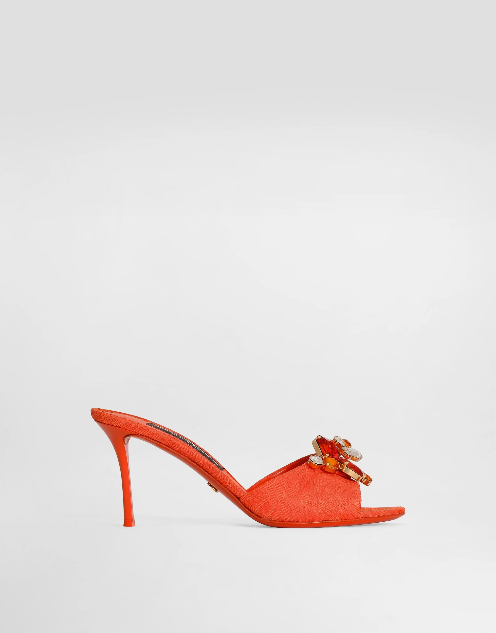 Brocade mules with embroidery - 1
