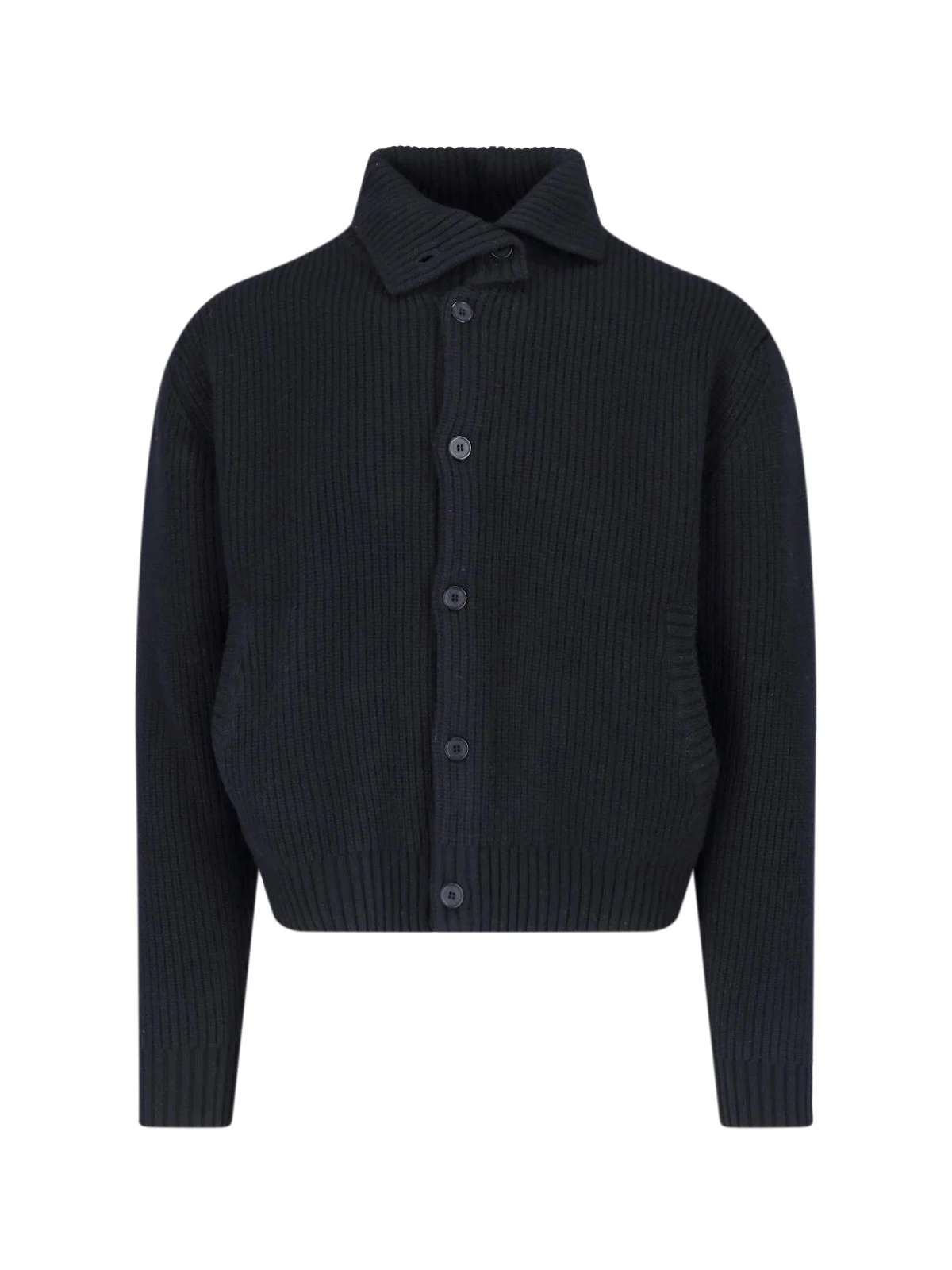 MERINO WOOL BLEND CARDIGAN - 1