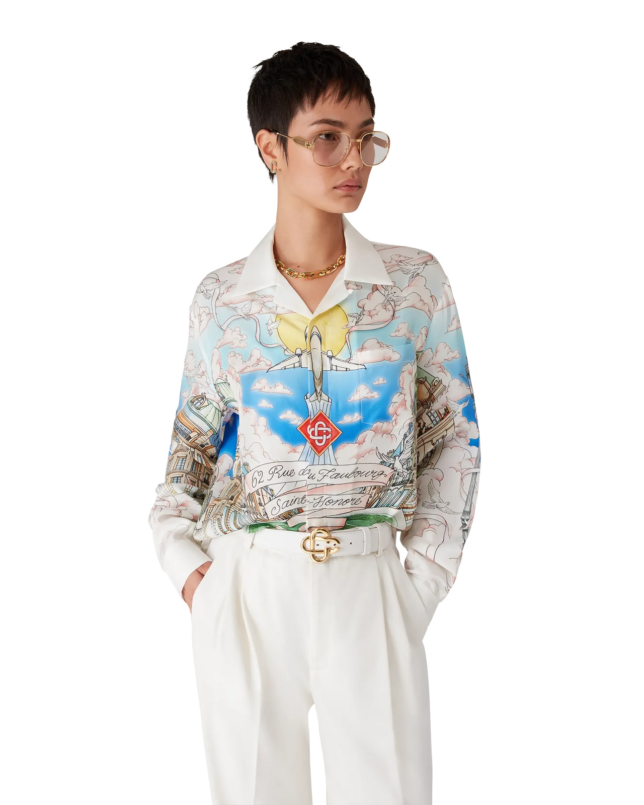 Paris Store Classic Long Sleeve Shirt | Casablanca Paris - 4