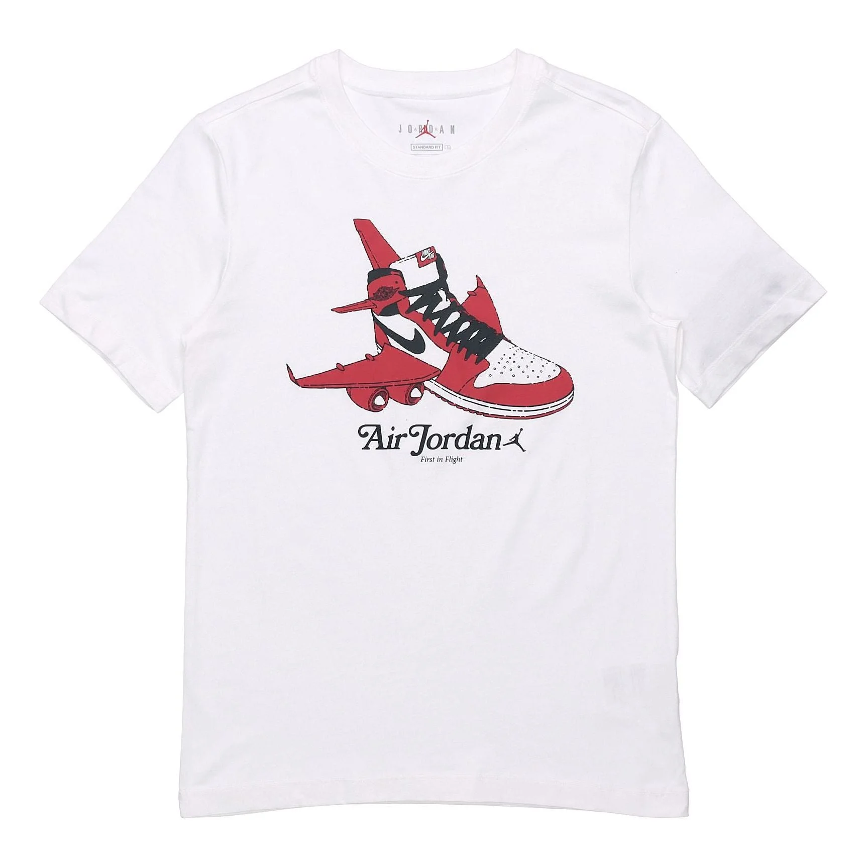 Air Jordan Chicago White Red Basketball Printing Short Sleeve CN3597-100 - 1