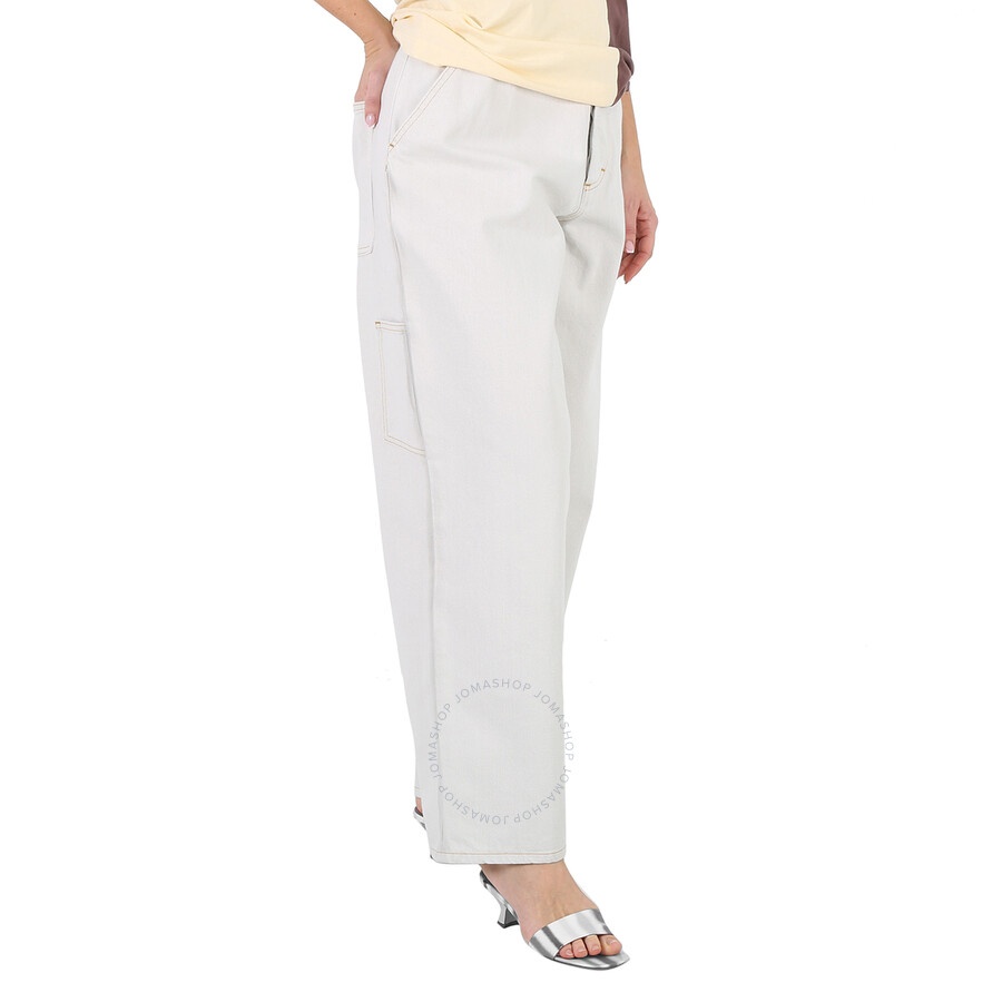 Maison Margiela Ladies Wide-Leg Utilitarian Jeans - 3