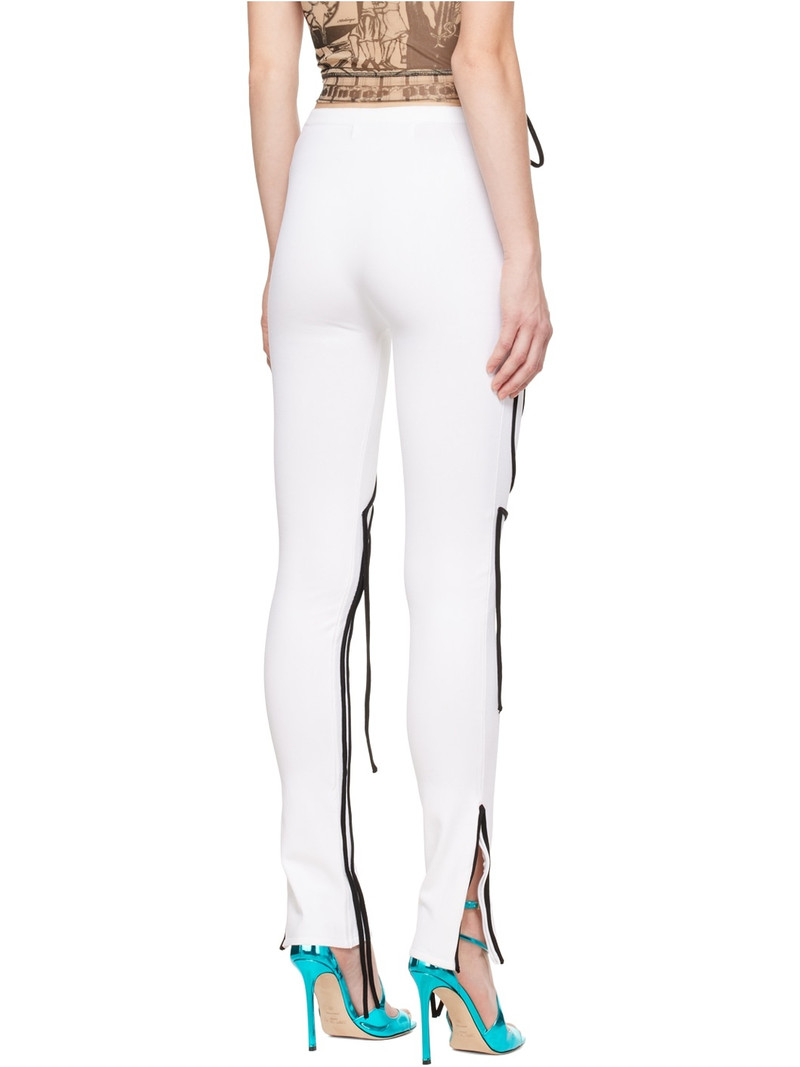 White Strappy Leggings 3