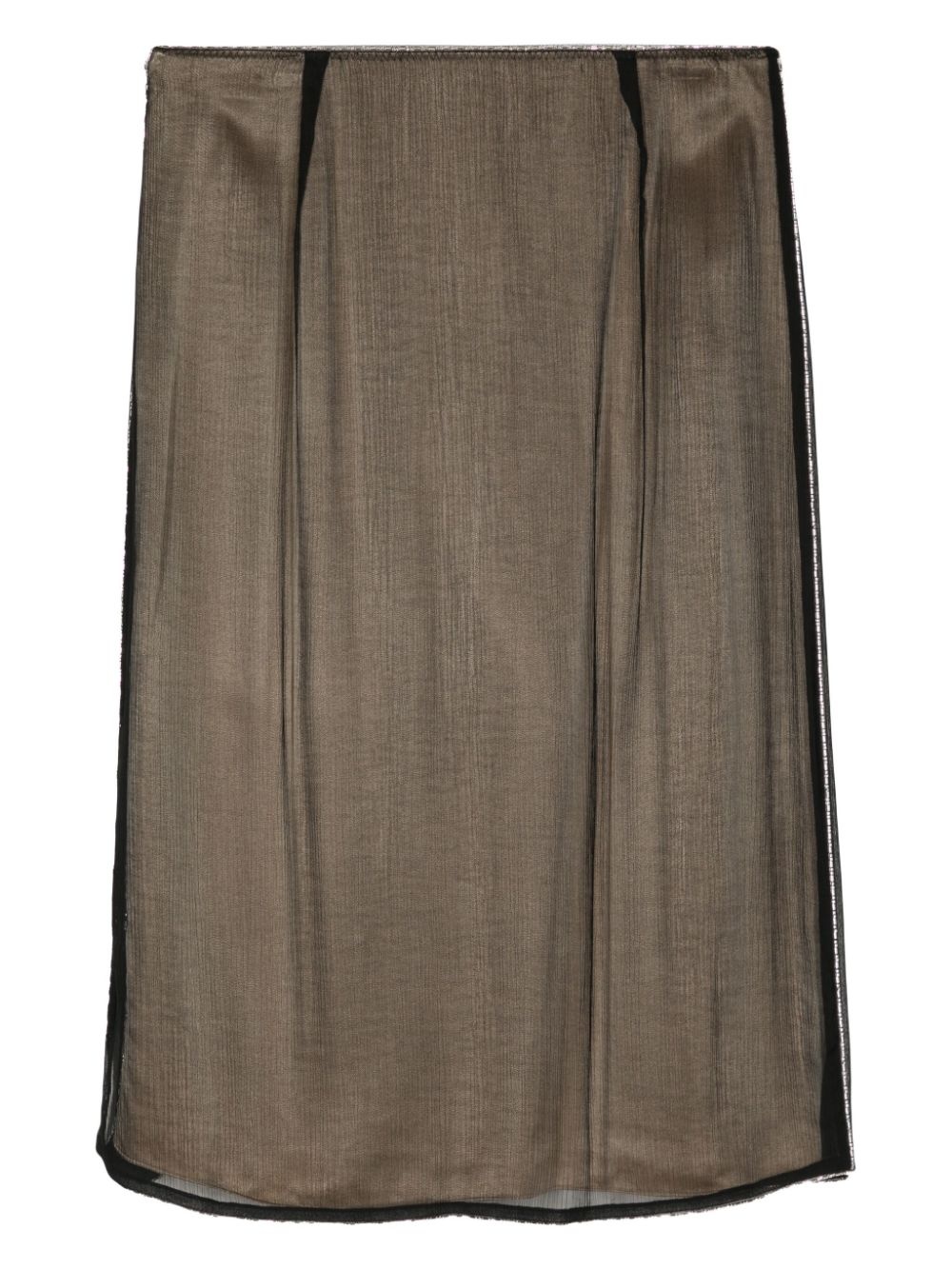 semi-sheer beaded skirt - 2