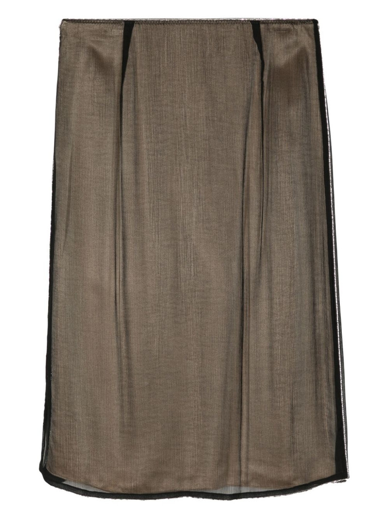 Vince semi-sheer beaded skirt outlook