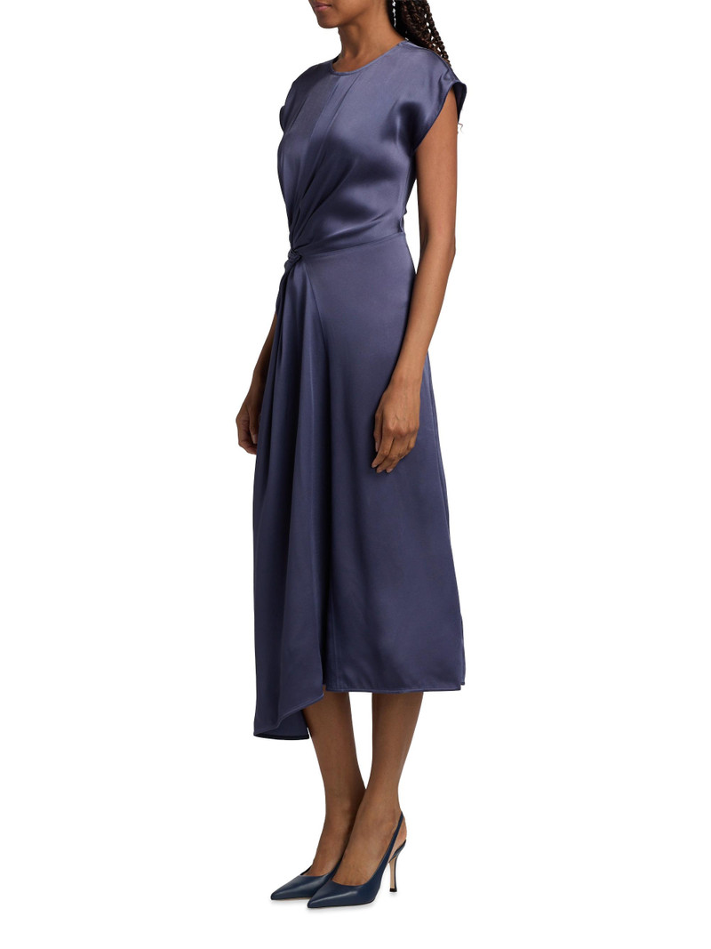 Women's Satin Twist Waist Midi-Dress - Eclipse 4