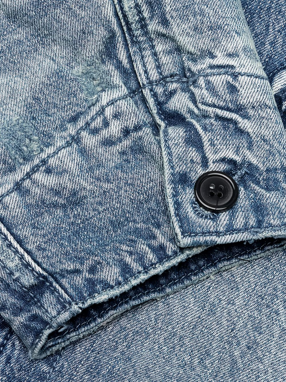 astronaut-logo denim jacket - 4