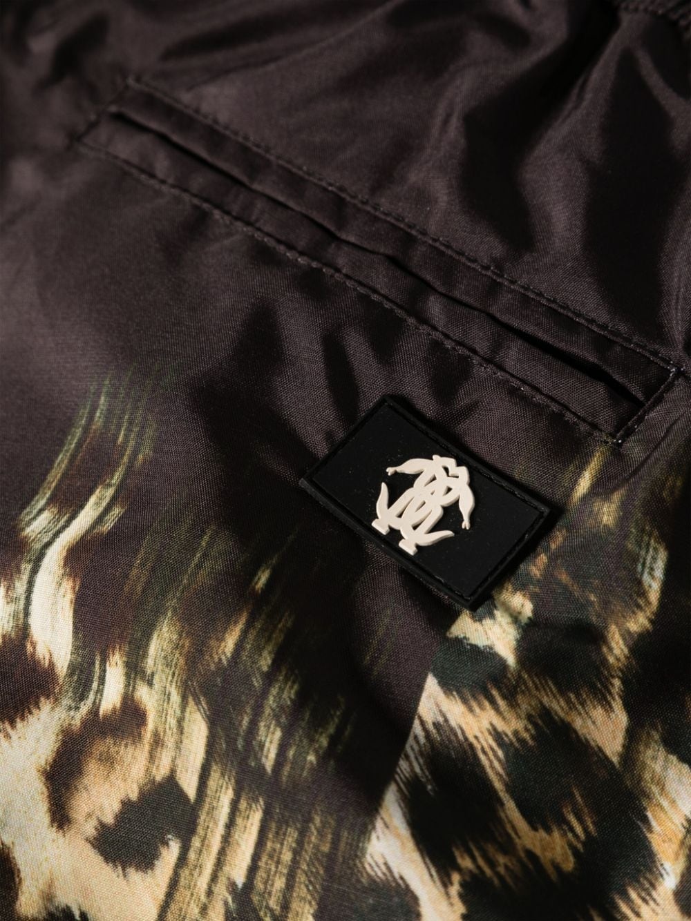 Tiger Tooth-detailed leopard-print swim shorts - 3