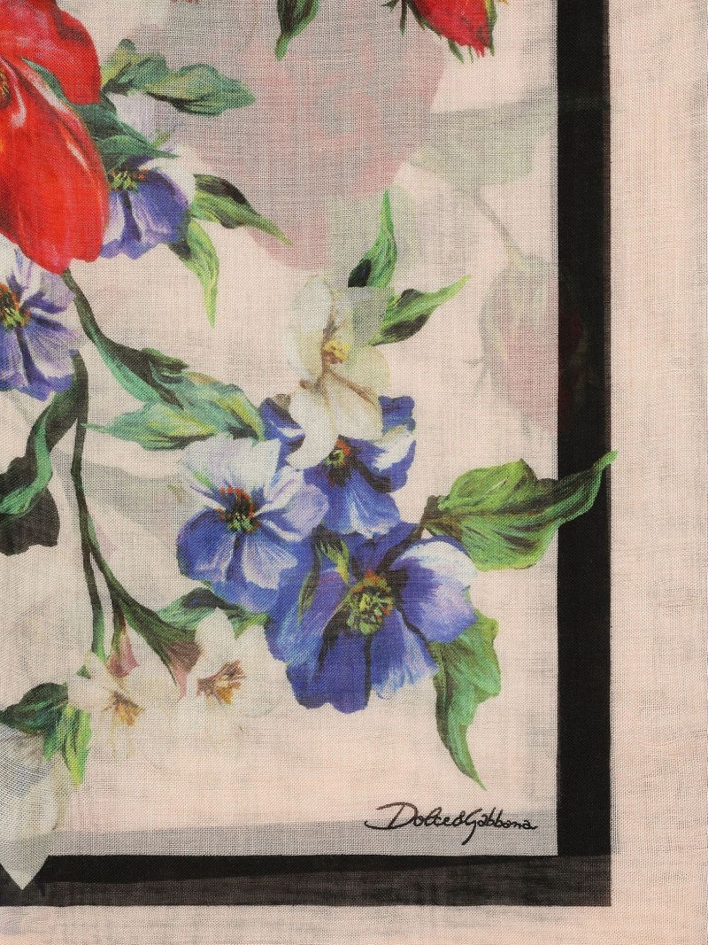 Dolce & Gabbana floral-print scarf outlook