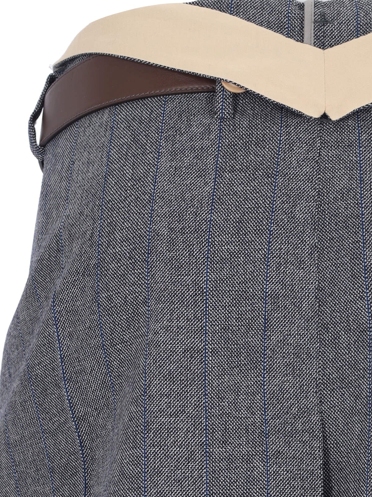 Prada MINI SKIRT WITH BELT | sugar | REVERSIBLE