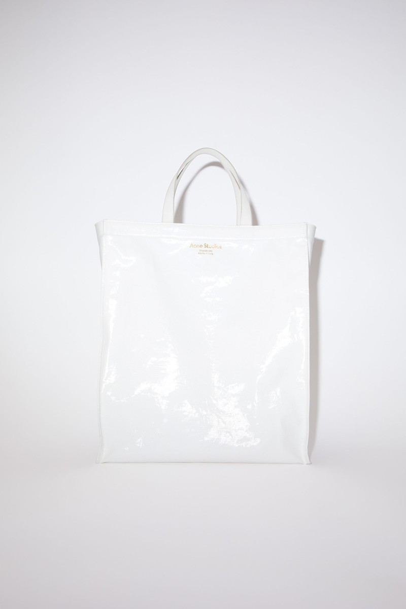 Shiny tote bag - White 1