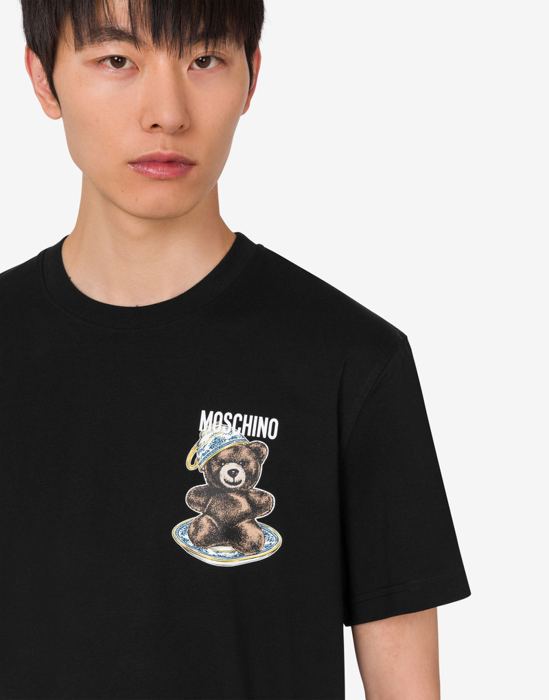 ORGANIC COTTON JERSEY POLO SHIRT MOSCHINO TEDDY BEAR 4
