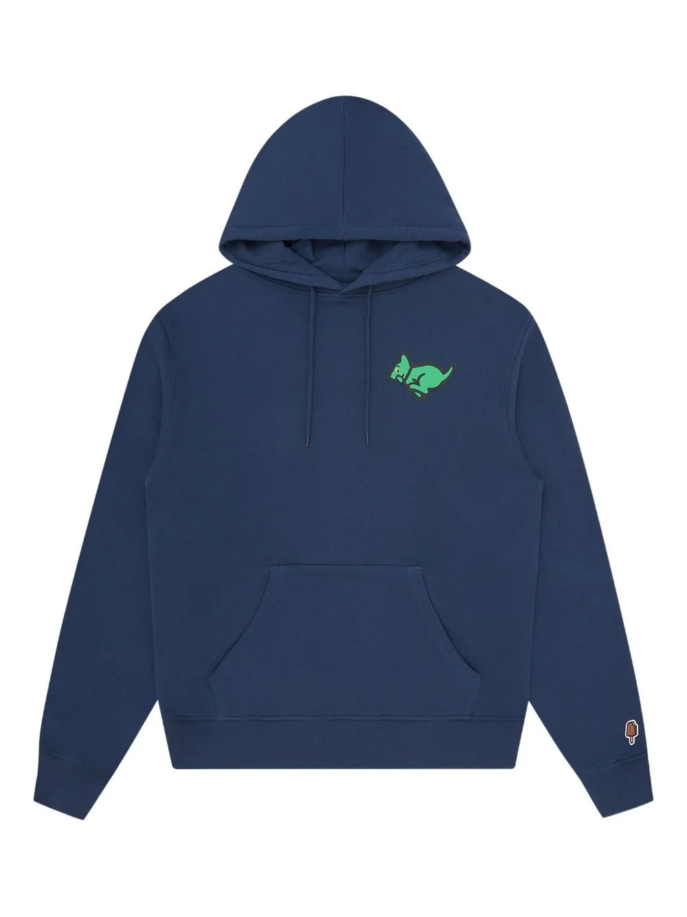 kangaroo-embroidered hoodie - 1