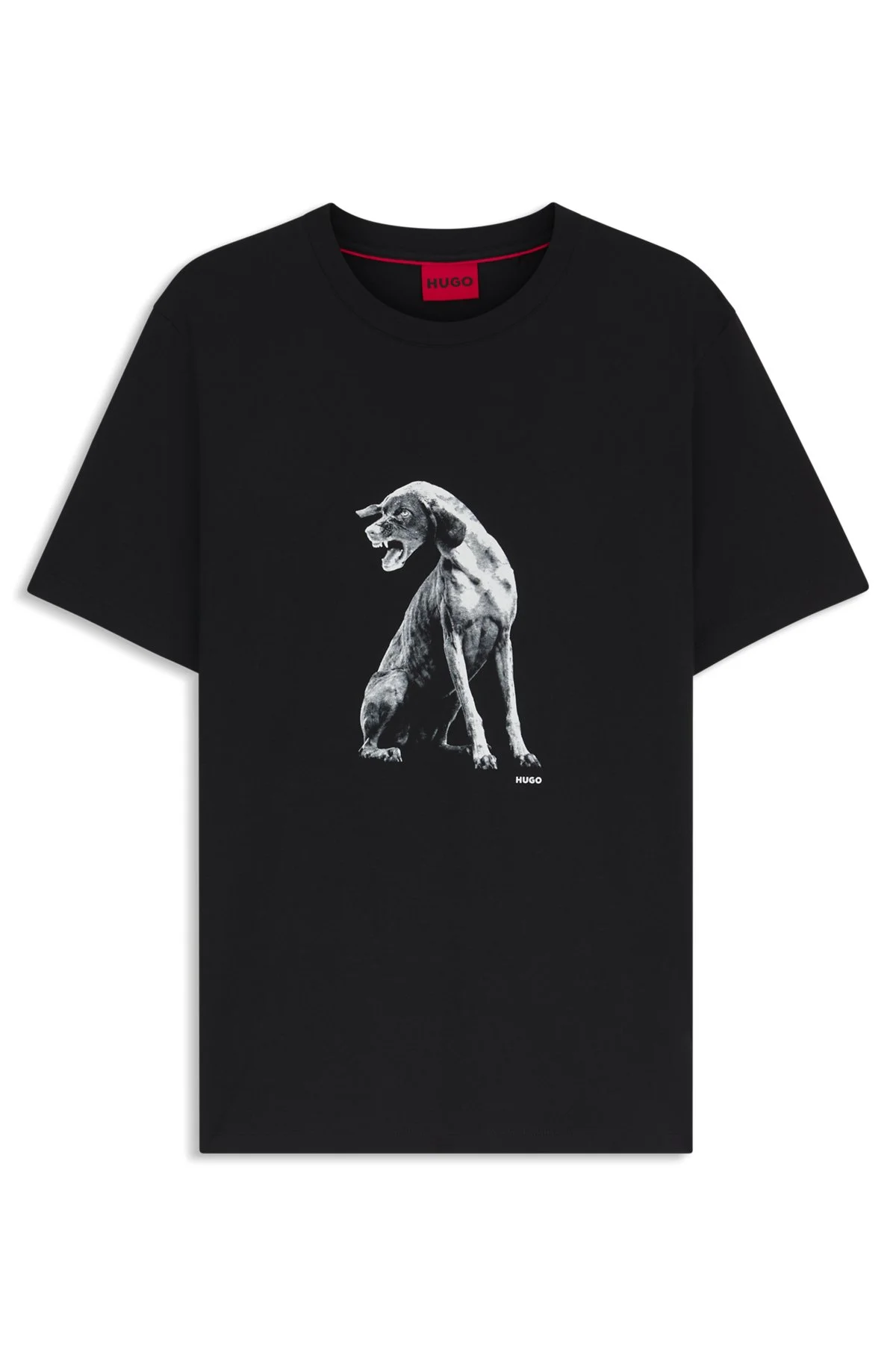 COTTON-JERSEY T-SHIRT WITH DOG ARTWORK - 1