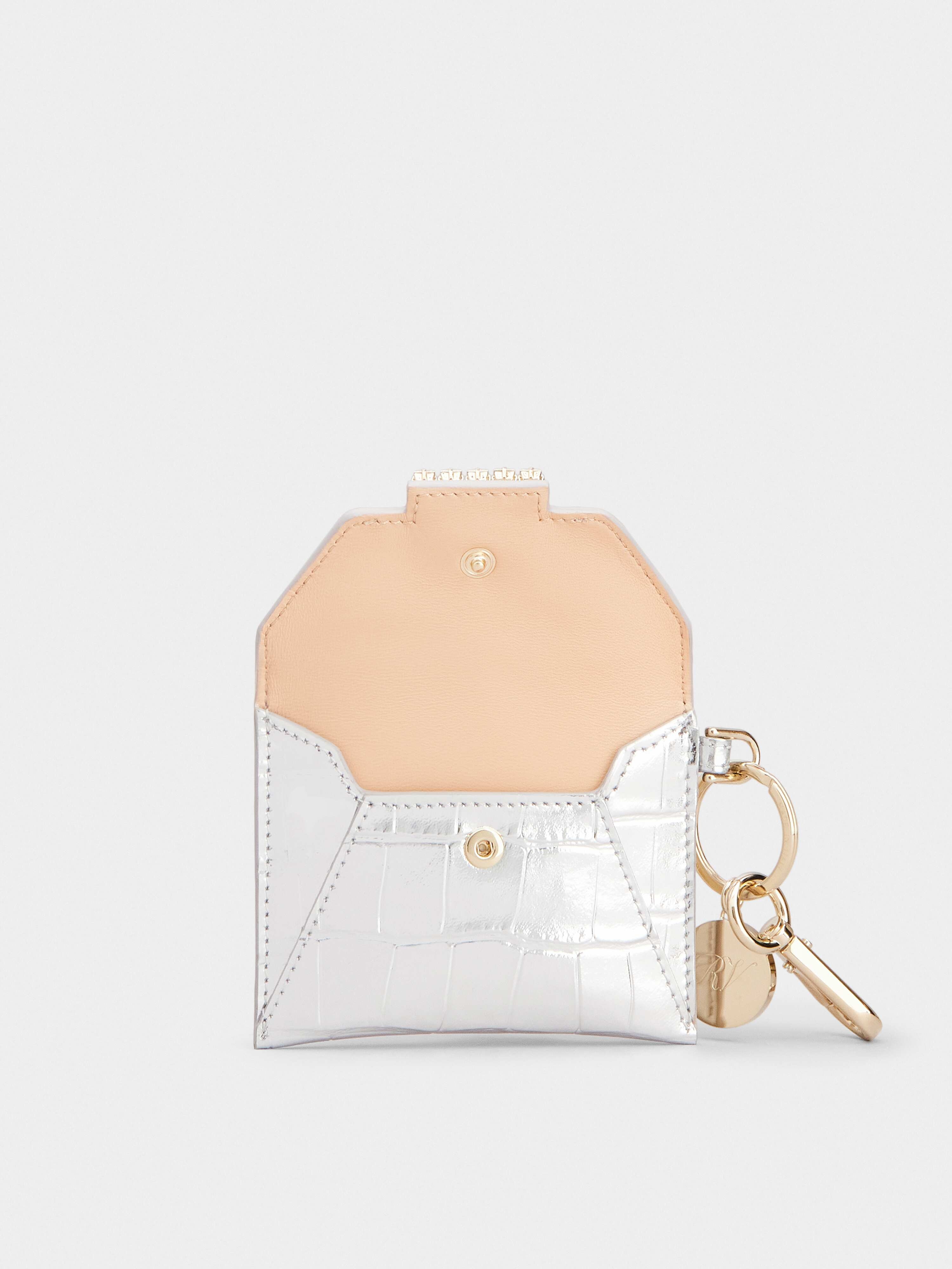 Très Vivier Strass Buckle Key Holder Mini Pouch - 5