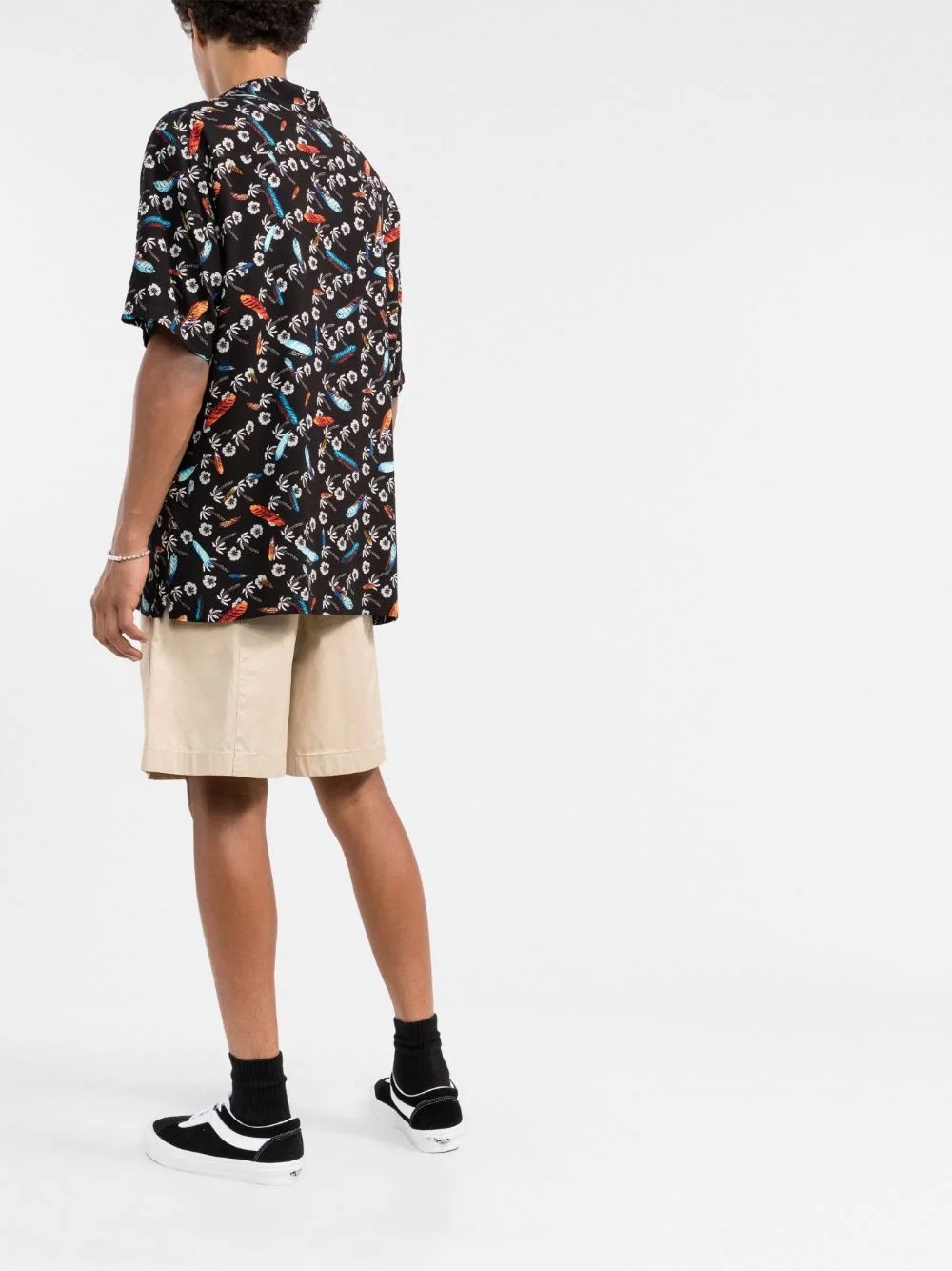 floral-print short-sleeve shirt - 4