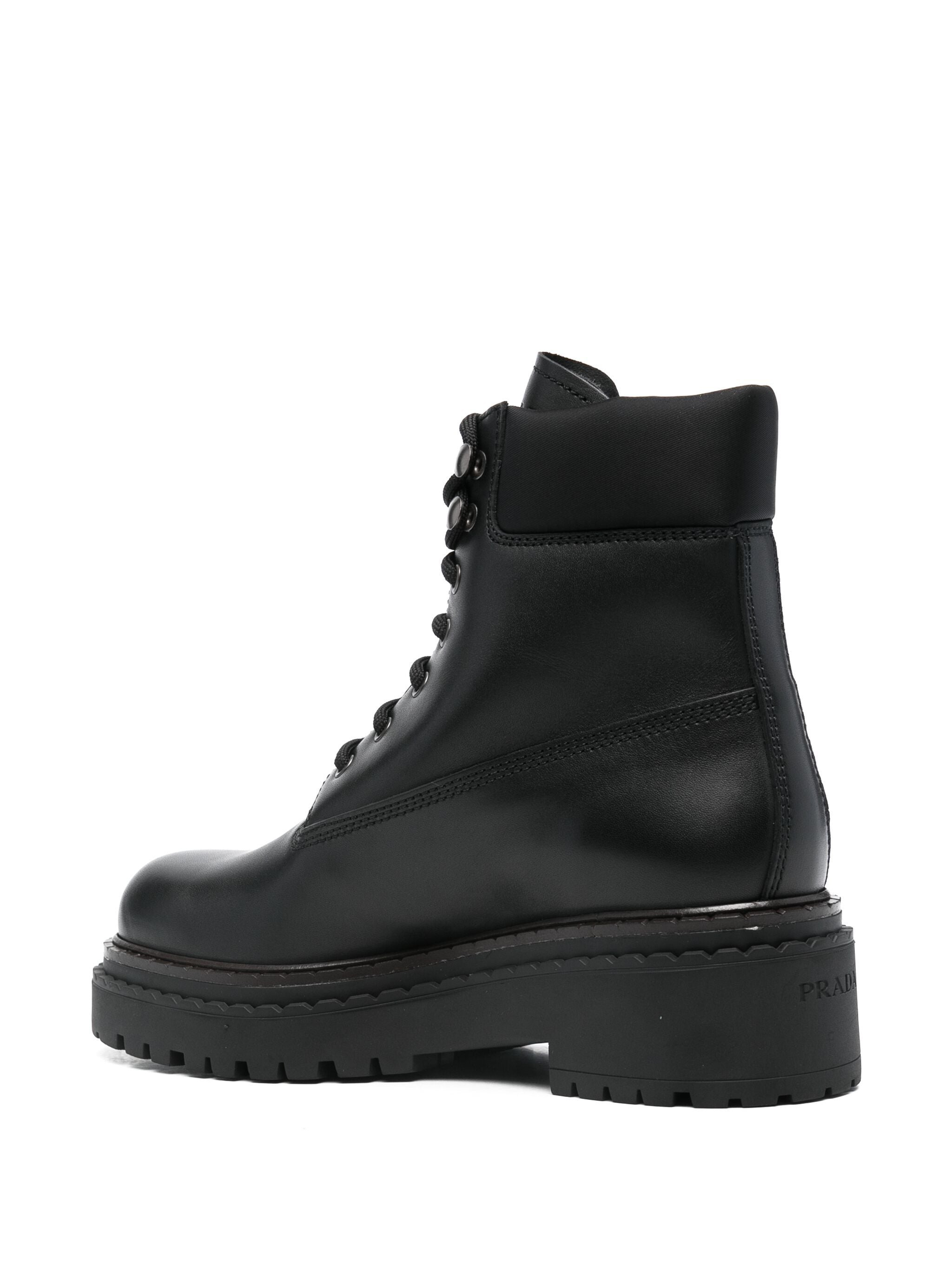 Leather Combat Boots - 2