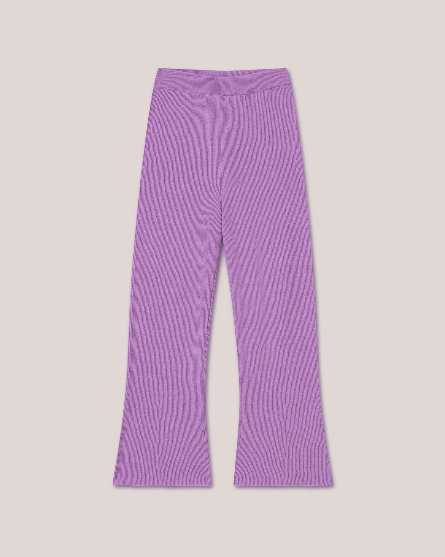 Flared Knit Pants - 1