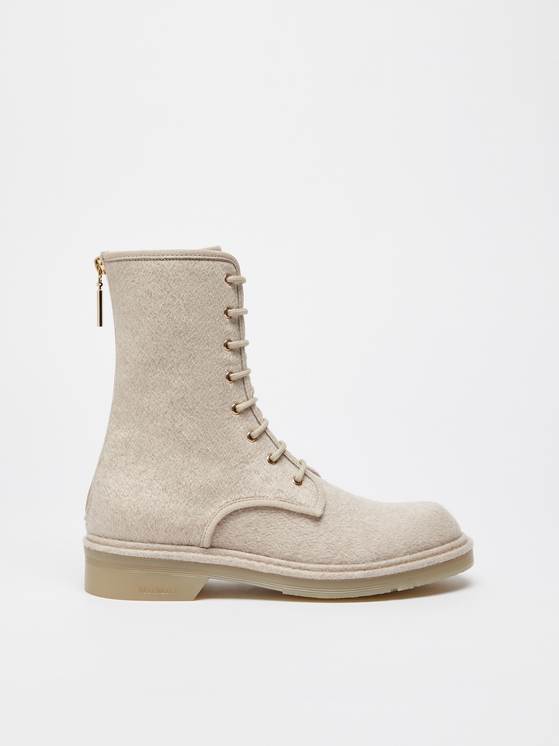 BAKERZIP Cashmere combat boots - 1