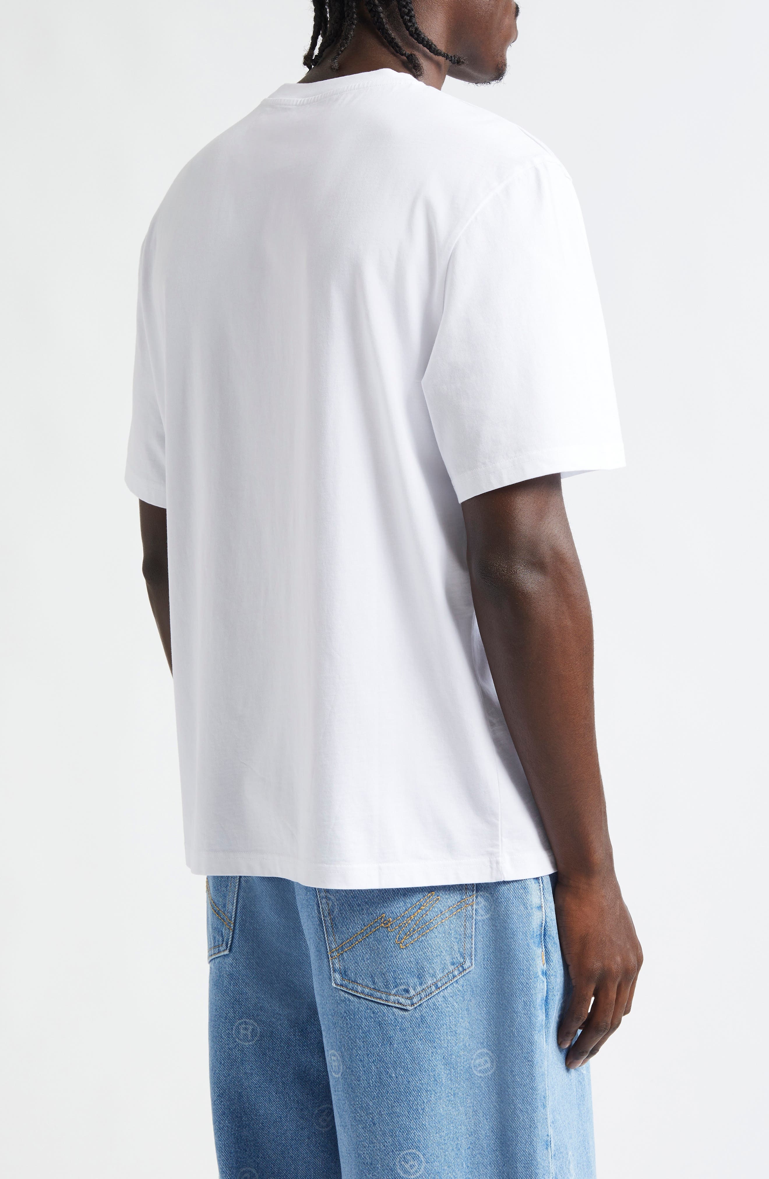 Martine Rose Classic Box Logo Graphic T-Shirt in White Box Logo Wht at Nordstrom - 2