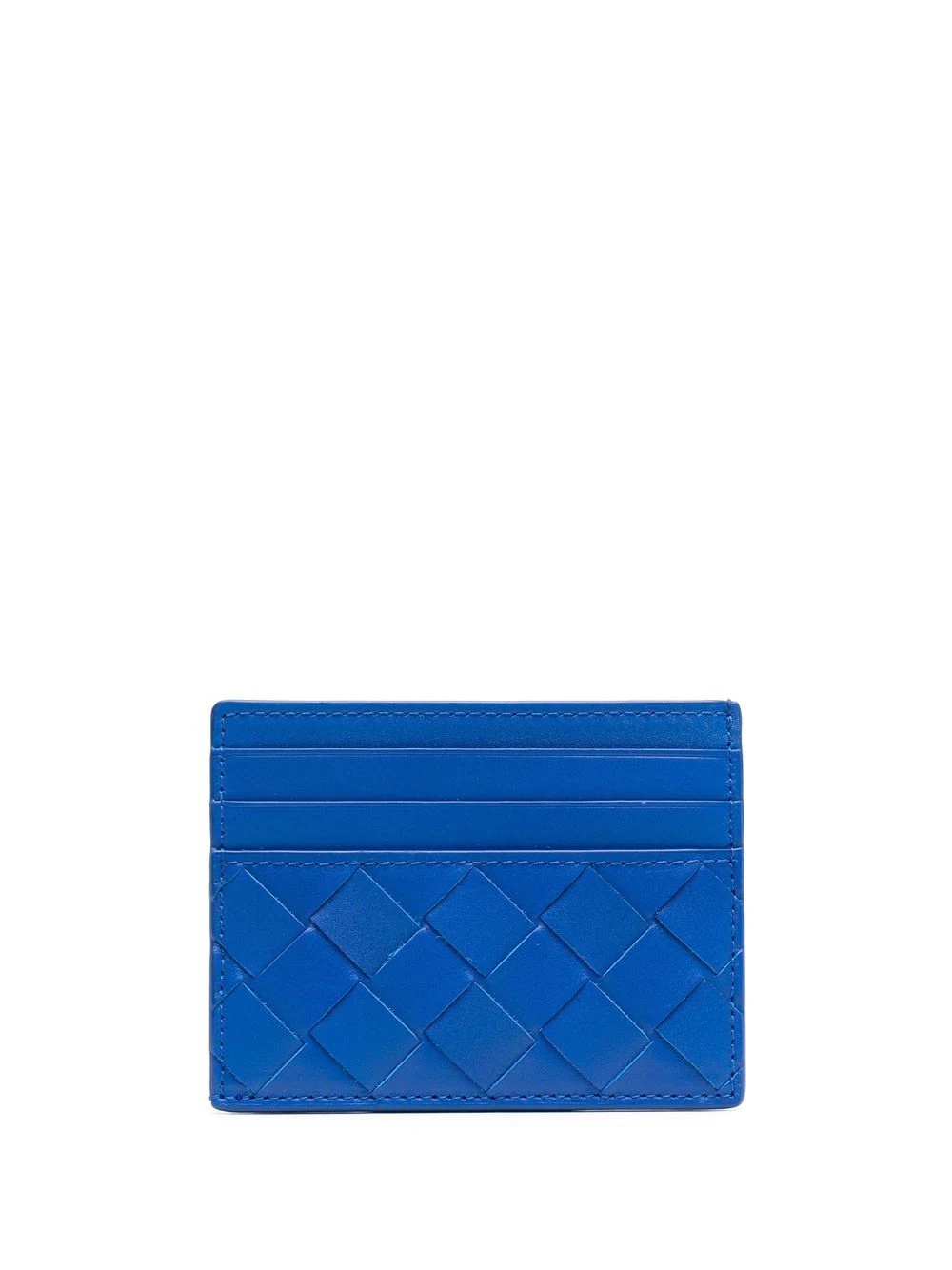 Intrecciato leather cardholder - 1