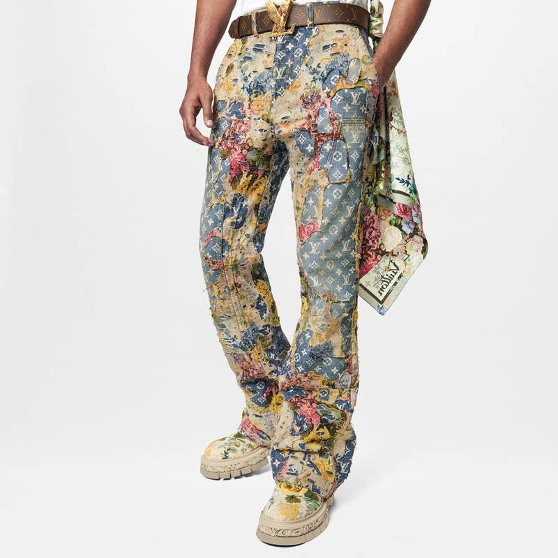 Destroyed Carpenter Bell Bottom Denim 5