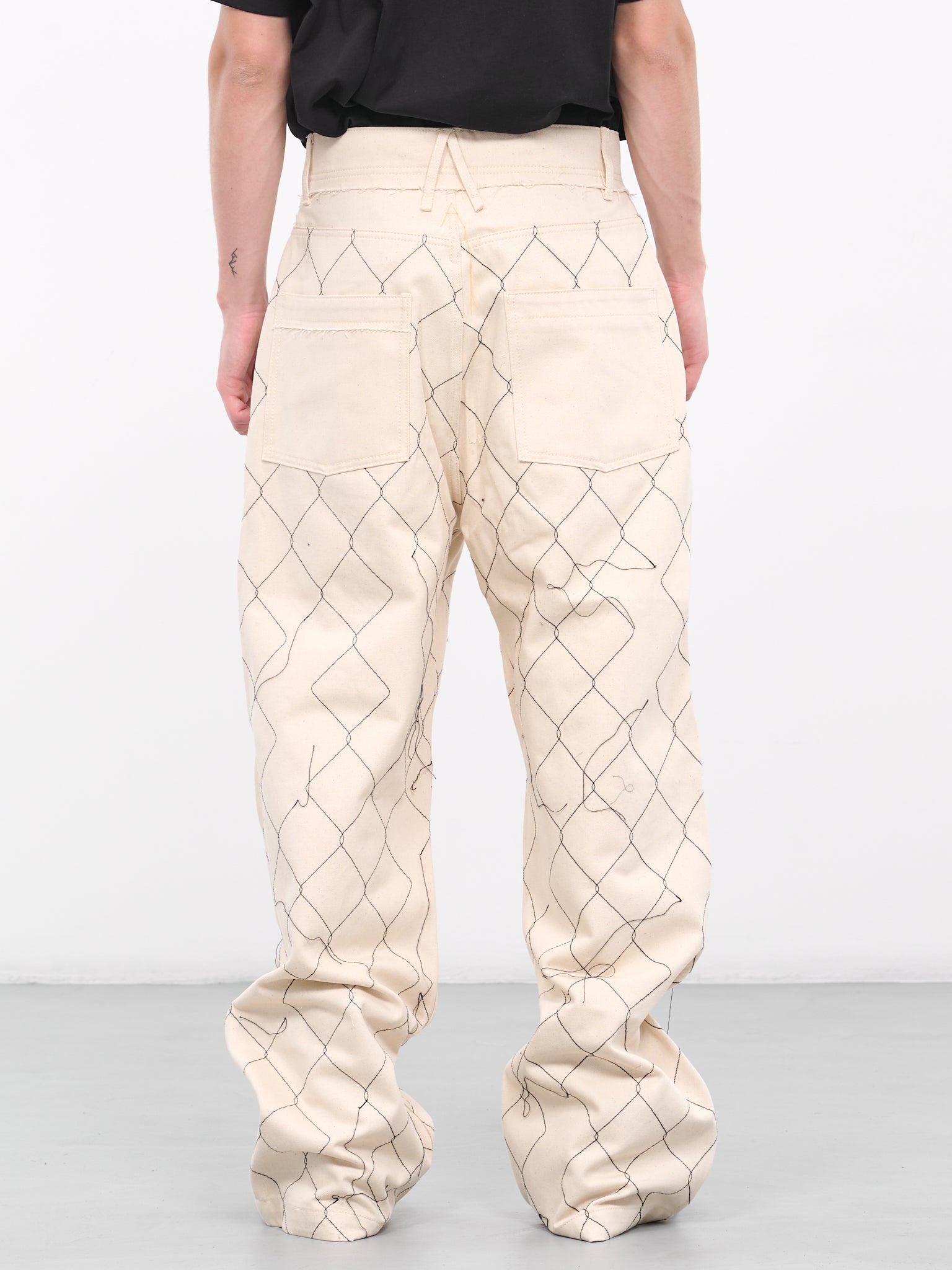 Big Fit Chain Link Denim Trousers - 3